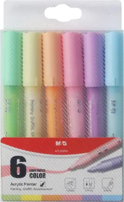 Produktbild von Acrylmarker 1-2mm 6k Pastell M&G v2