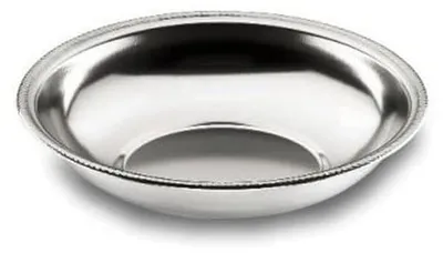Obst- und Brotkorb 24 cm, Edelstahl, silber