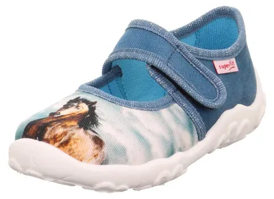 Produktbild von Superfit Mädchen Bonny Hausschuhe, Blau 8040, 23 EU Weit