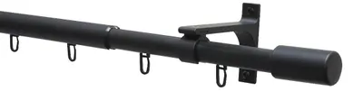 Obrázek produktu pro Gardinia Home Decor 36852, Černá, Nástěnný, Univerzální, Matný, 3,6 m, 190 cm
