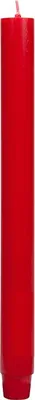 Produktbild von Durchgefärbte Stabkerzen Rot 185 x 26 mm in rustikaler Optik in rustikaler Optik