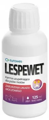 Zdjęcie produktu dla Eurowet Lespewet Wsparcie układu moczowego dla psa i kota 125ml