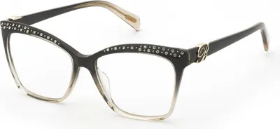 Produktbild von Blumarine VBM893S Grigio sfumato ocra lucido 54/15/140 Damen Brillen