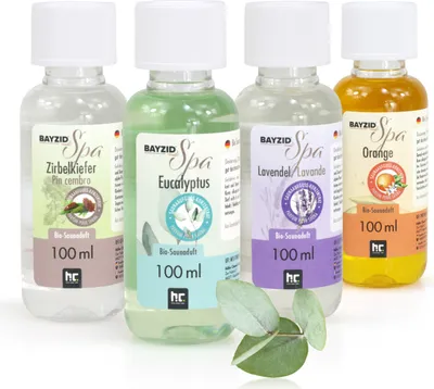 Produktbild von 4 x 100 ml BAYZID® SPA  Saunaaufguss Set