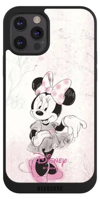 Produktbild von NIVOCASE Handyhülle für Apple iPhone 12 Pro Hülle NIVOpure Case Schwarz Disney Minnie Mouse Vintage