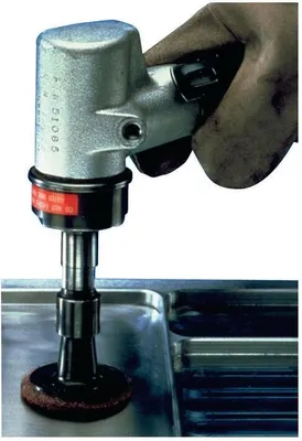 Produktbild von Vlieskompaktscheibe Scotch Brite™ SC-DR D.76,2mm very fine blau 18000min-¹ 3M