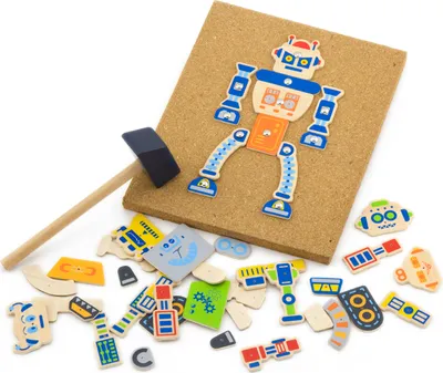 Zdjęcie produktu dla Nd18_2950 Viga 50335 Korkowa Przybijanka - Robot