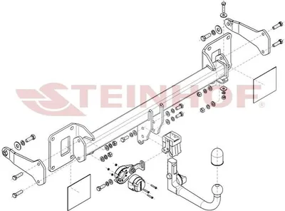 Produktbild von STEINHOF M-167 Anhängerkupplung 3500kg Max passend für MERCEDES-BENZ GLE (W167)
