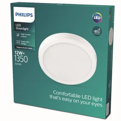 Immagine prodotto di Philips 8719514328846 Magneos Slim DL252 Plafoniera LED D210mm 12W/1350lm 4000K bianco