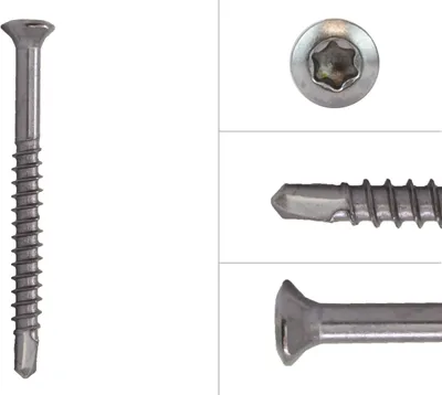 Obrázok produktu pre Skrutky do zasklievacích líšt z nehrdzavejúcej ocele 3,2 x 35 mm Torx 10 - balenie 200 kusov