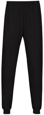 Productafbeelding van Trigema damespyjamabroek, met boord, zwart, maat 5XL