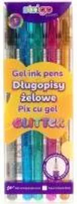 Produktbild von Strigo Gelstift mit Glitzer, verschiedene Farben, 5 Stück