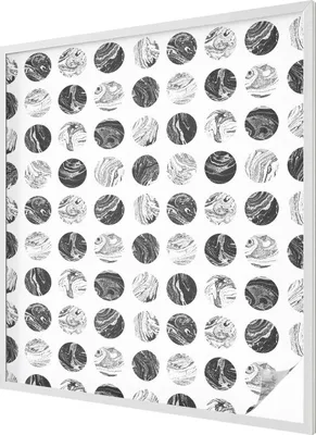 Obrázek produktu pro Vitrážová fólie na okno - 116x100 cm - vitrážový vzor - neprůhledná dekorativní fólie na ochranu soukromí - samolepicí, UV ochrana - mramorová elegance