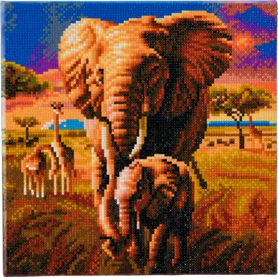 Produktbild von CRAFT Buddy Elephant of Savannah, Bastelset für Kinder, 6 Jahr(e), Mehrfarbig