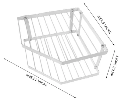 Produktbild von Eckregal für Küchenarbeitsplatte, 2-stöckiger Metallorganizer, platzsparender Eckküchenregalständer für Töpfe und Gewürze