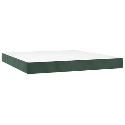 Produktbild von VidaXL 347831, Kingsize, Federkernmatratze, Medium, Grün, Weiß, Polyester, Schaum