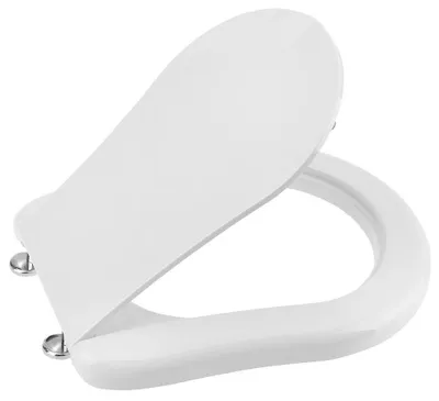 Produktbild von Kerasan RETRO WC-Sitz, Soft Close, weiß, Chrom