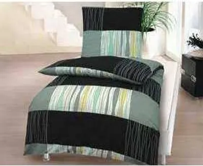 Produktbild von Hausmarke Magita Renforcé Bettwäsche 135x200 cm + 80x80 cm Grün