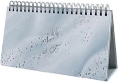 Produktbild von SIGEL JP105 Wochenplaner Jolie undatiert - Glittery Joy - 1/2 DIN A4 quer - grau - Hardcover - 2 Seiten = unten Woche / oben Planungsseite - 124 S. -zertifiz