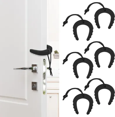 Imagen del producto de Topes para puertas de TPE, paquete de 6 unidades, con elasticidad hasta 8,2 cm, para puertas pesadas
