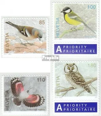 Produktbild von Briefmarken Schweiz 2007 Mi 2026-2029 (kompl.Ausg.) gestempelt Freimarken: Vögel