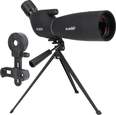Produktbild von Spotting Scope 25-75x70mm mit Stativ und Telefonadapter - Wasserdicht und Geeignet für Vogelbeobachtung und Zielschießen