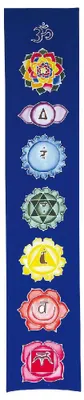 Produktbild von Sarong "7 Chakras" Rayon blau 30x180cm