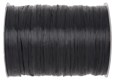 Produktbild von Raffia Edelbast 100m Schwarz GLOREX Bastelmaterial Dekoration