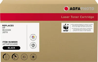 Productafbeelding van AgfaPhoto tonercartridge APTHP2210XE, compatibel met HP W2210X en 207X, zwart
