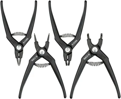 Immagine prodotto di Hazet 1845/4 Circlip pliers set Suitable for Outer and inner rings 19-60 mm 19-60 mm Tip shape (details) Straight, 90° angle