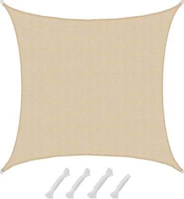 Produktbild von UV Sonnensegel Wasserdurchlässig 6x6 - Viereckig - Sonnenschutz Garten Terrasse