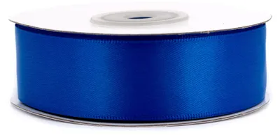 Produktbild von Doppelseitiges Satinband 25mm x 20m Rolle Blau