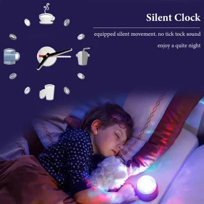 Produktbild von DIY-Wanduhr, rahmenlose Stummschaltungsaufkleber, 40 Durchmesser, modernes Design, Aufkleber für Wohnzimmer, Zuhause, Küche, Büro, Schlafzimmer, Dekor
