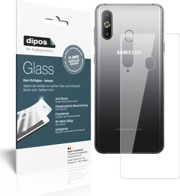 Produktbild von 2x Schutzfolie für Samsung Galaxy A60 Rückseite - Anti-Shock 9H Folie Glass