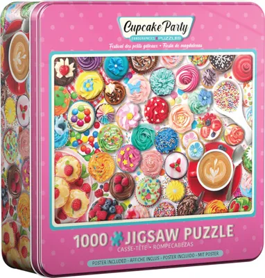 Zdjęcie produktu dla Eurographics Puzzle Cupcake Party in Puzzledose, 1000 Teile, 49 x 68 cm, 8051-5604