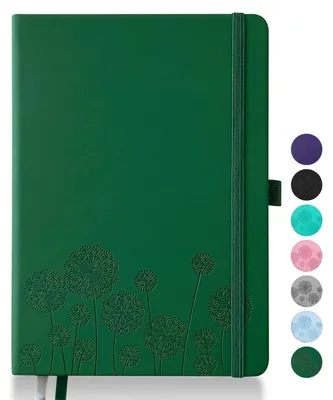 Immagine prodotto di Quaderno A5 in ecopelle, ideale per scrivere e prendere appunti, con 200 pagine, portapenne e nastro colorato verde