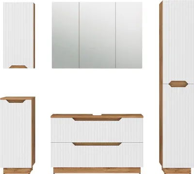 Immagine prodotto di Set di mobili da bagno Vicco Lotta Bianco 5 parti, Model 59409