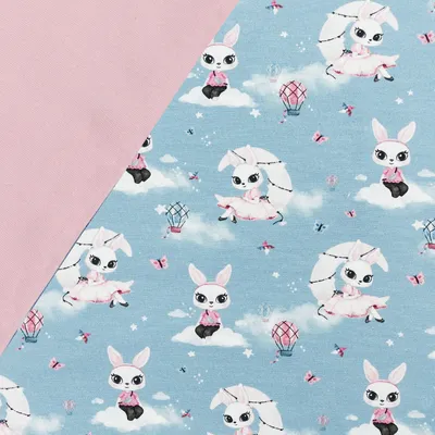 Produktbild von Stoffpaket Kinder 0,5x1,5m Jersey + 0,5x0,7m Bündchen Nähpaket Kinderkleidung