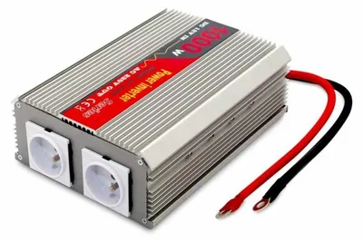 Productafbeelding van EUROCASE spanningsomvormer AC/DC 12V/230V, 1000W, met 2 stopcontacten