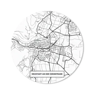 Produktbild von MuchoWow® Mauspad Mousepad Neustadt an der Weinstraße - Karte - Stadtplan 20x20 cm - Mousepads - Maus Mat - Pad - Mausunterlage - Schreibtischmatte