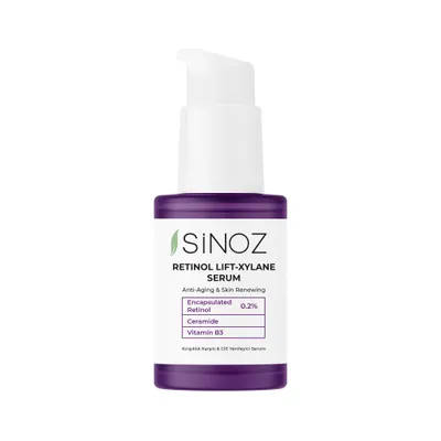 Produktbild von Sinoz Retinol Lift-Xylane Serum, 50 ml - 0,2% Retinol + Pro-Xylane, Niacinamid (Vitamin B3) & Ceramide