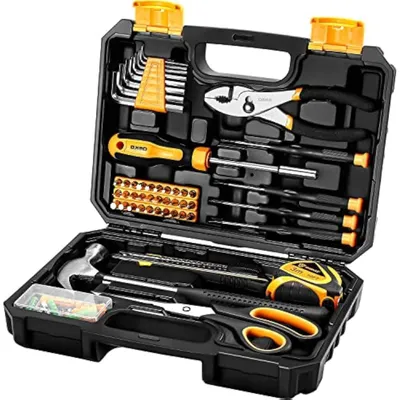 Produktbild von Werkzeugkoffer bestückt 50-teilig Universal Handwerkzeug Gelb