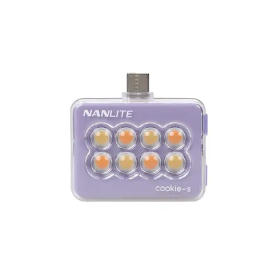 Produktbild von NANLITE cookie-s Mini Smartphone light Handy LED Leuchte rechteckig lavendel
