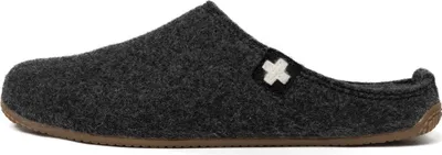 Image de Living Kitzbühel Feutre - Croix suisse Pantoufles Lit de pied intégré , Semelle en caoutchouc naturel antidérapant et résistant à l'usure, Confortable et flexible
