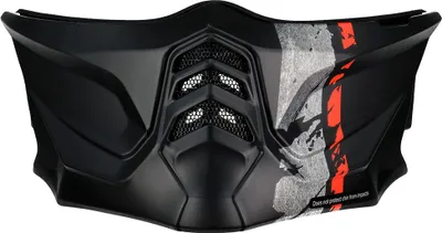 Produktbild von Scorpion Exo-combat Evo Helmkinnschutz Orange XL Orange XL