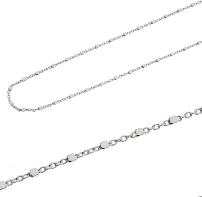 Image de Ankier+chaîne de cheville en argent, 45 cm de long
