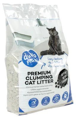 Productafbeelding van Duvo+ Kattenbakvulling White sensitive black carbon 12KG