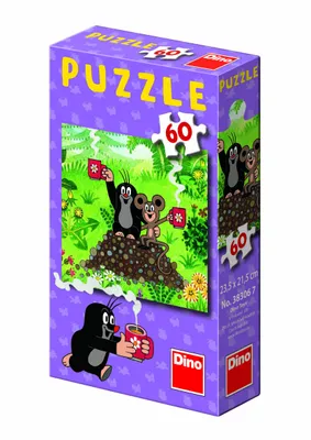 Produktbild von DINO Puzzle Maulwurf und Raupe 60 Teile