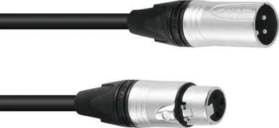 Produktbild von PSSO DMX Kabel XLR 3pol 1,5m sw Neutrik