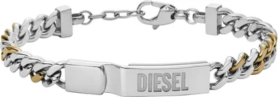 Immagine prodotto di Diesel DX1457931 Bracciale da uomo in acciaio inossidabile bicolore oro 22 cm